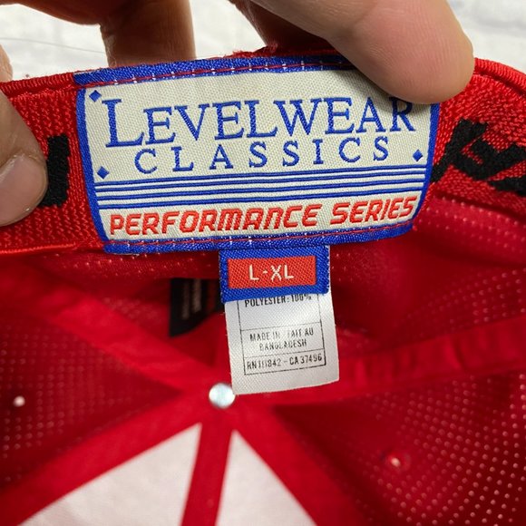 Royal Mayfair Golf Hat Cap Adult Stretch Fit L/XL Red Embroidered Logo Polyester - Picture 8 of 9